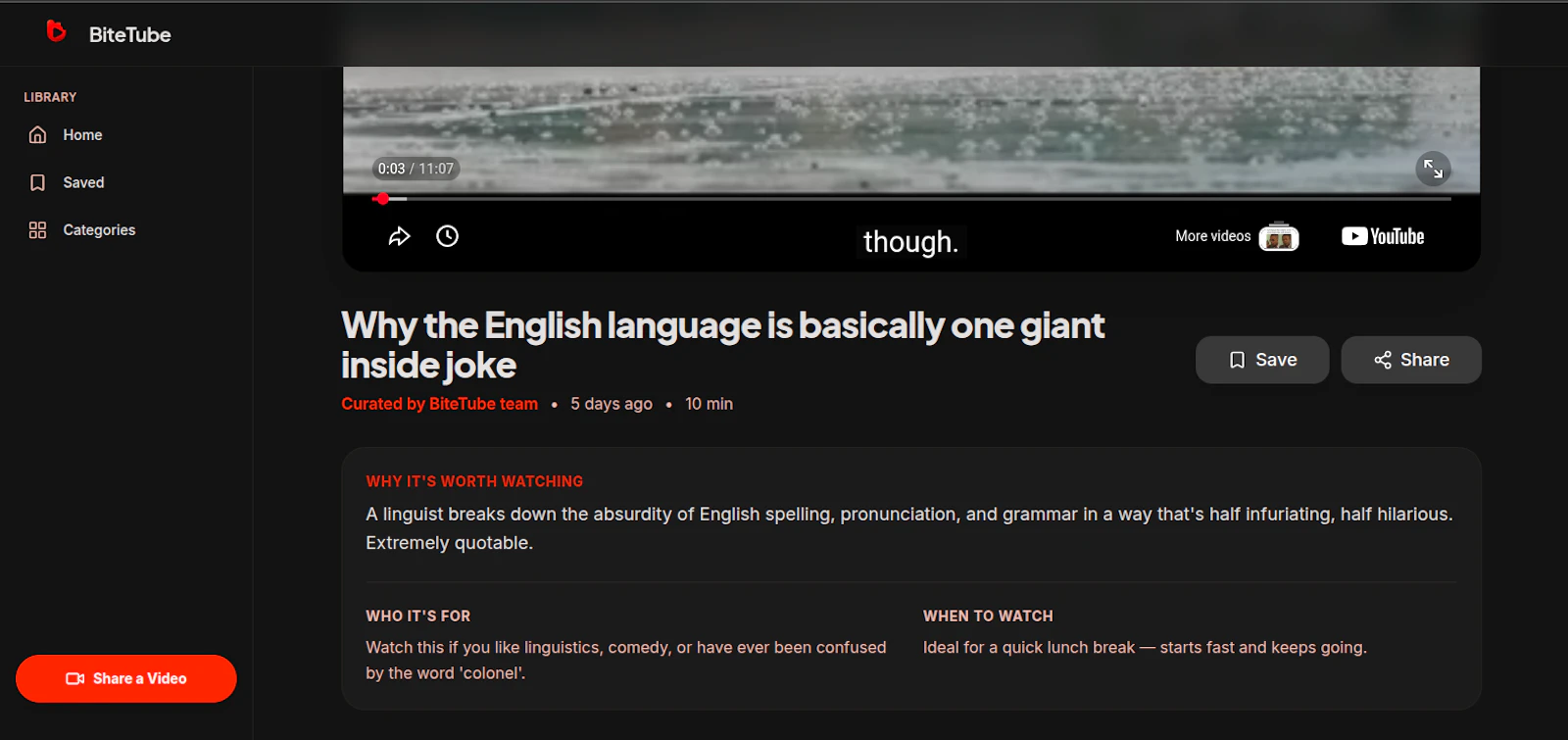 BiteTube screenshot 4