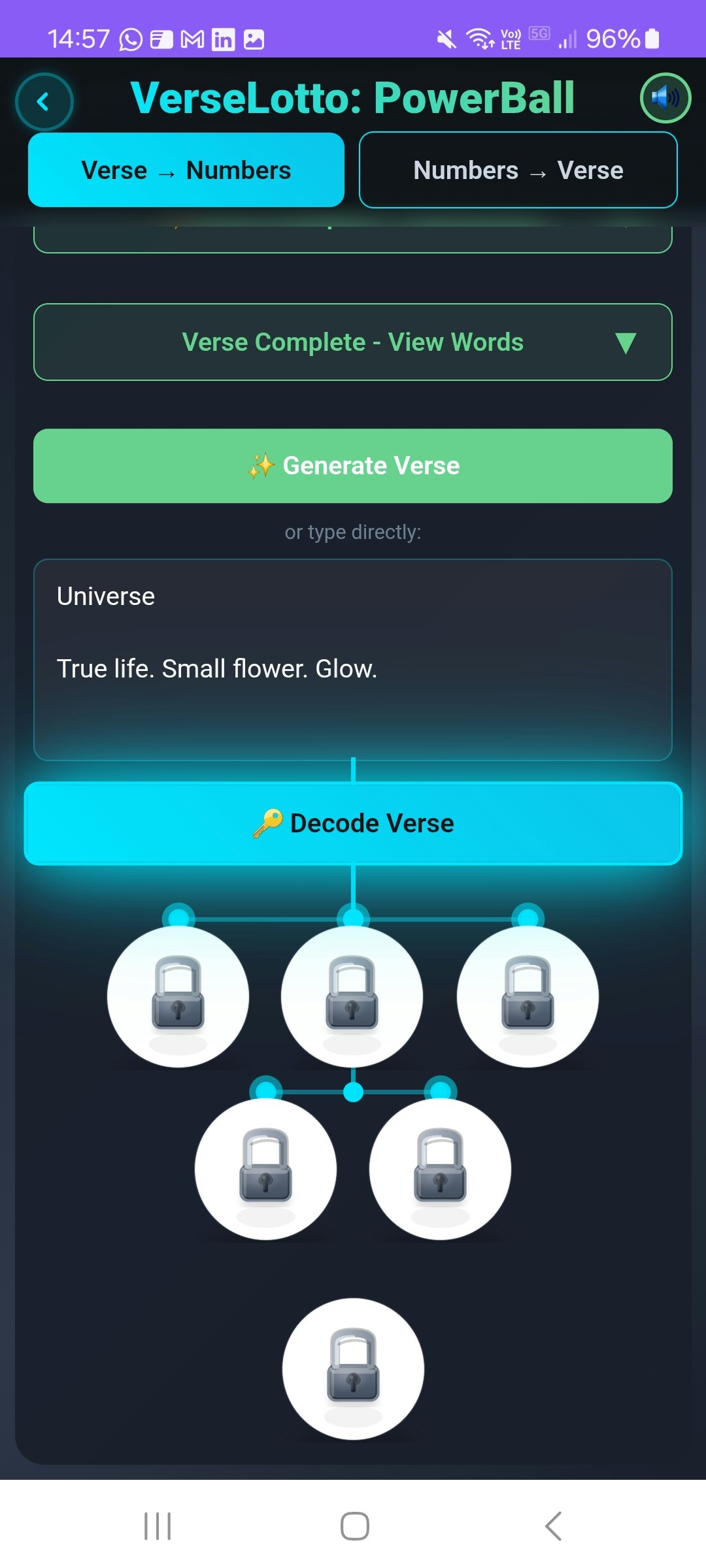 VerseLotto - La lotería Verse - Una forma poética de jugar a la lotería: ¡convierte los versos en números de la suerte! media 4