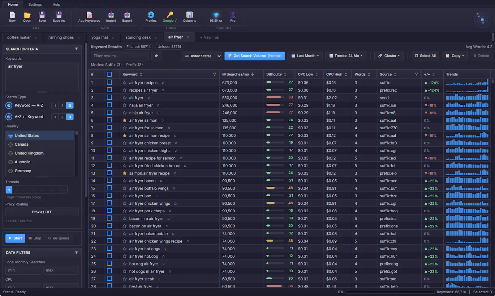 KeywordOrbit screenshot 2