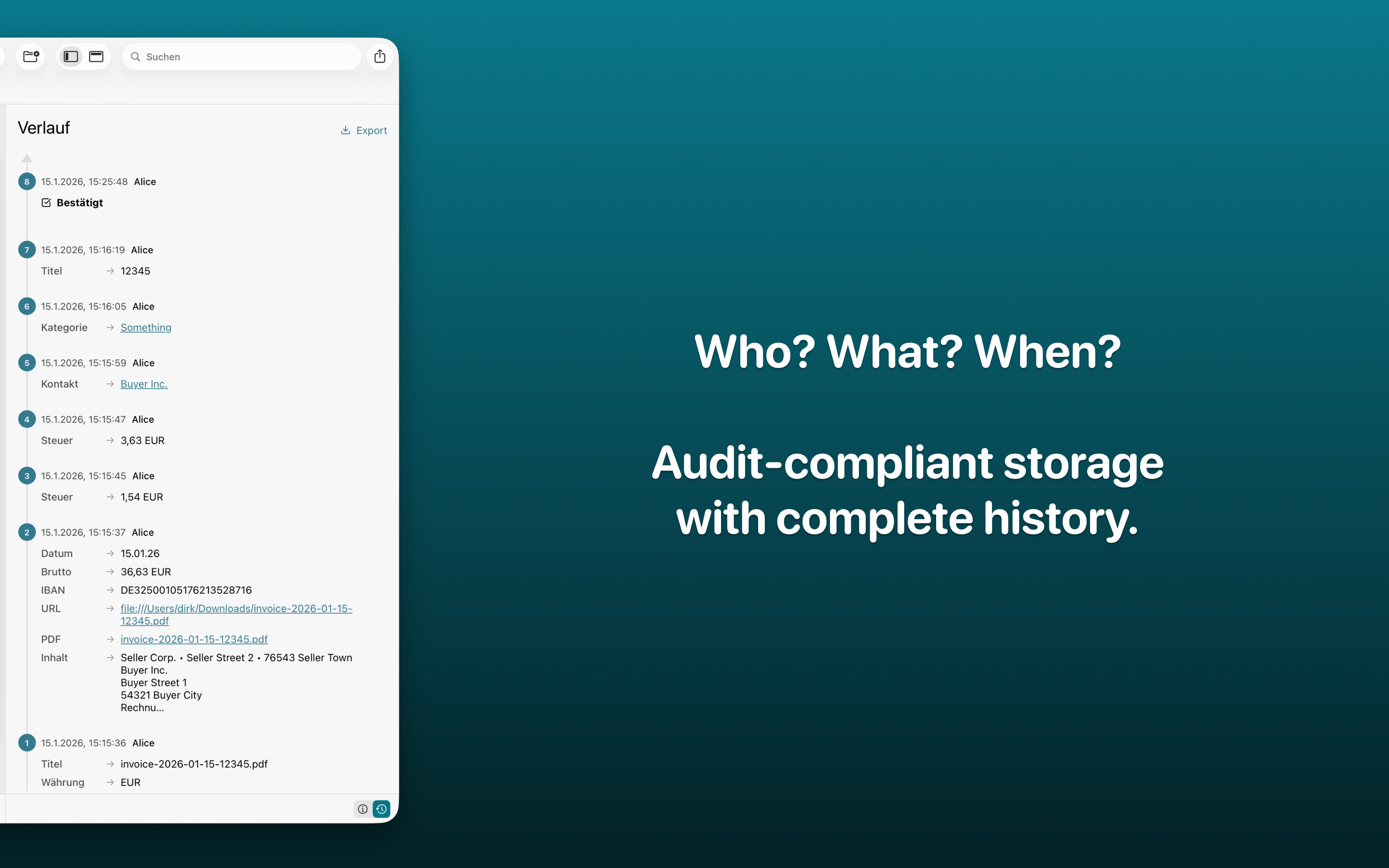 Receipts Space gallery image