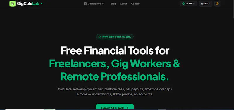 GigCalcLab screenshot 1