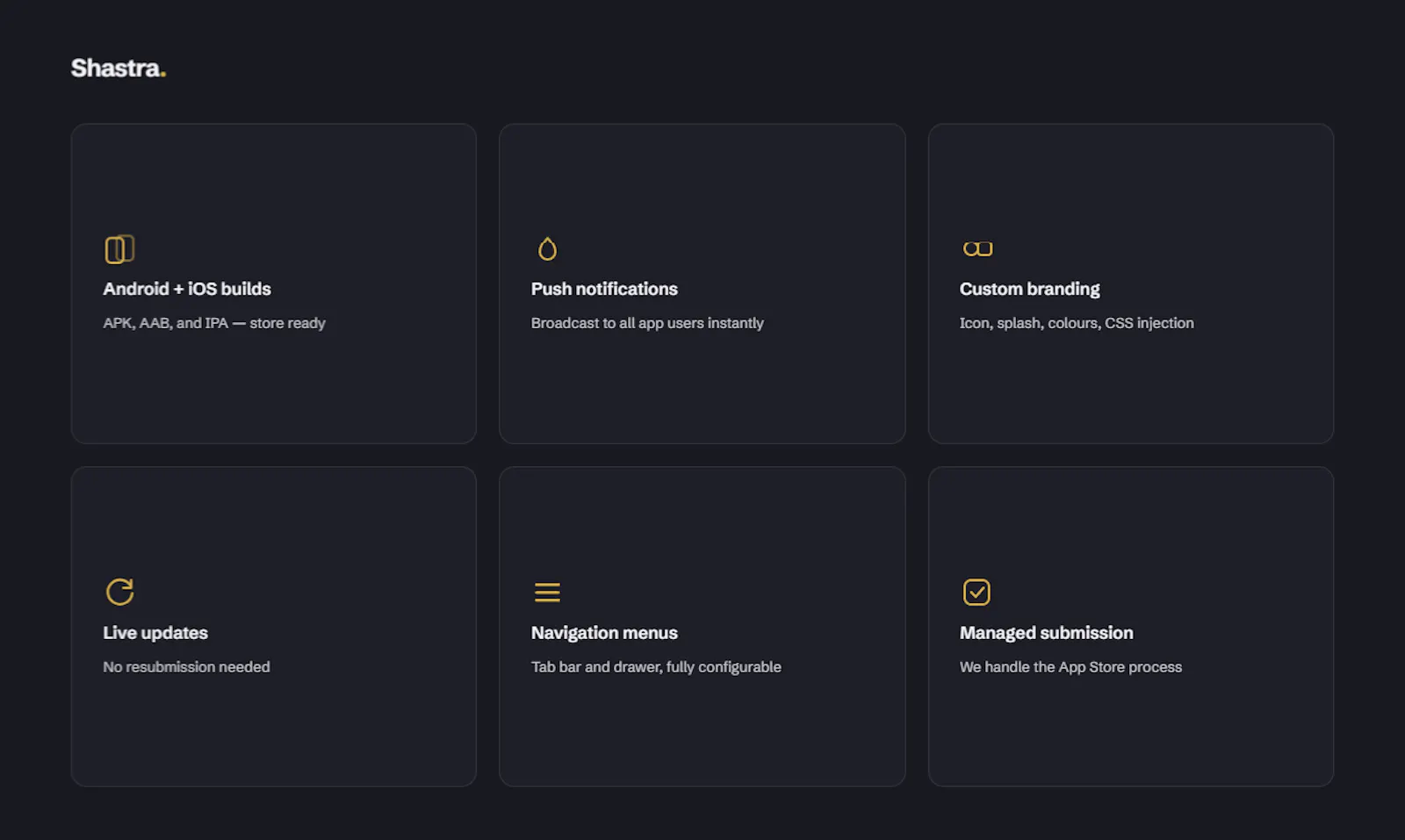 Shastra - Turn websites into mobile apps screenshot 4