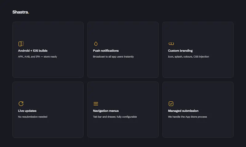 Shastra - Turn websites into mobile apps screenshot 4