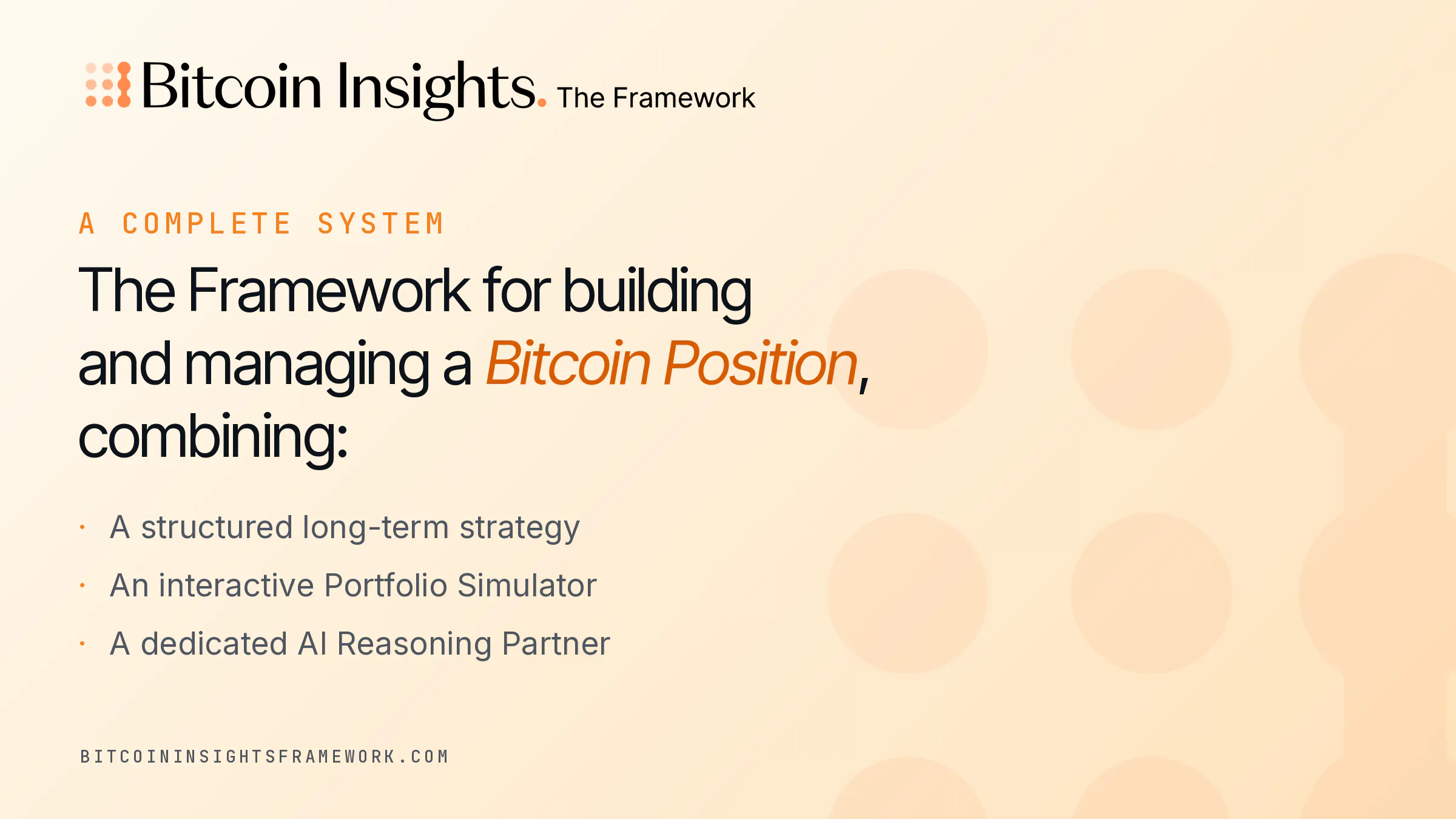 Bitcoin Insights. The Framework gallery image