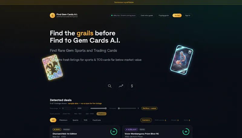 Find Gem Cards A.I. screenshot 1