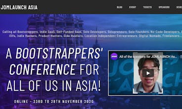 JOMLAUNCH Asia Virtual Conference gallery image