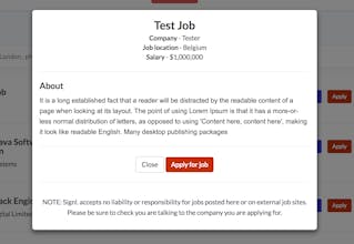 Signl. Job board gallery image