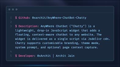 Anywhere ChatBot - Chatty gallery image
