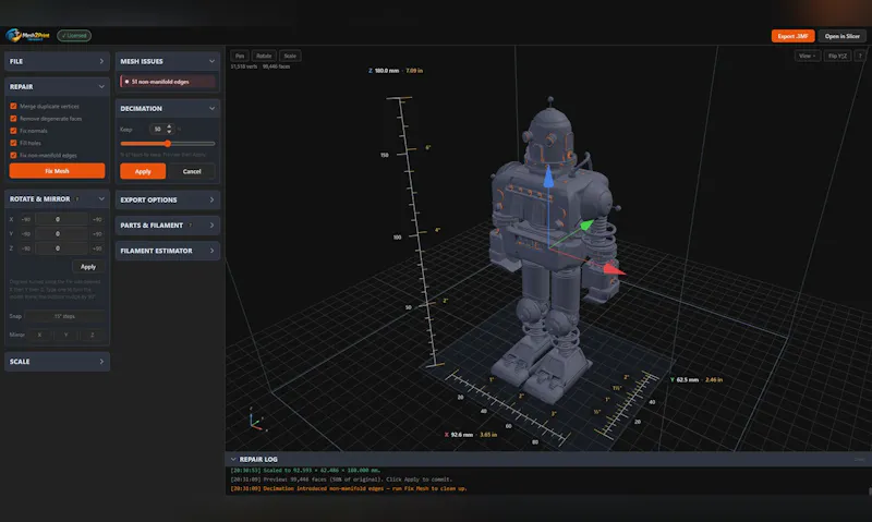 Mesh2Print screenshot 4