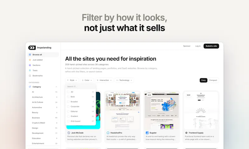 Landing page inspiration screenshot 4
