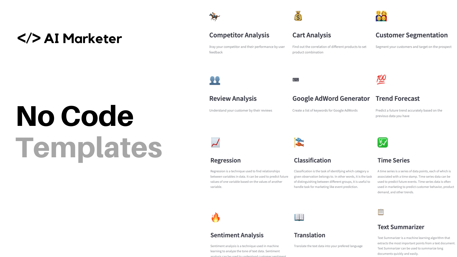 AI Marketer -No Code Marketing Analytics gallery image