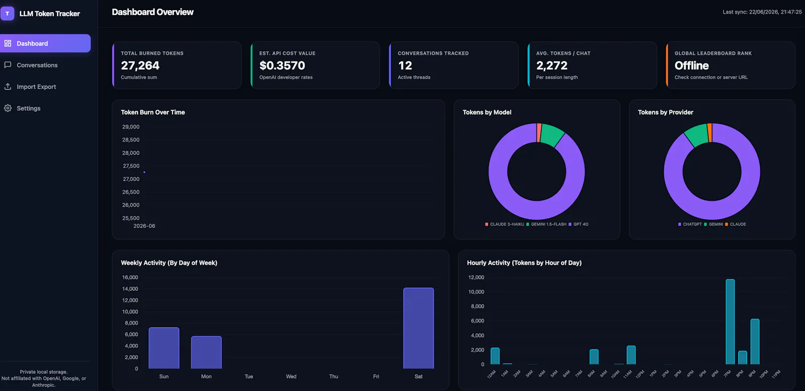 TOKEN TRACKER screenshot 1