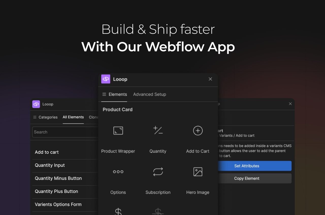 Shopify X WebFlow App ||ลูป media 5