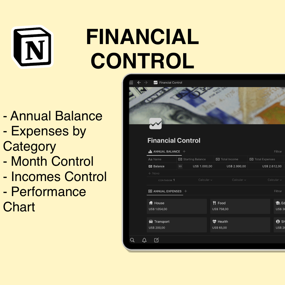Notion Template - Financial Control gallery image