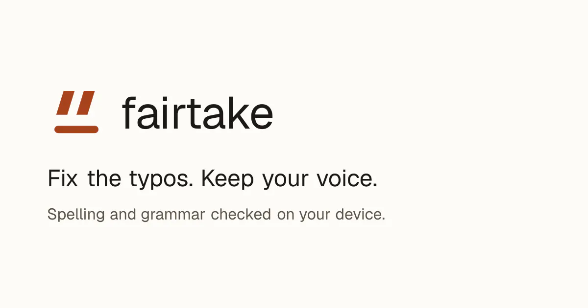 Fairtake gallery image