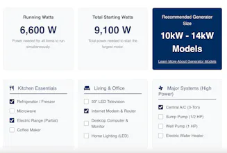Generator Sizing Calculator gallery image