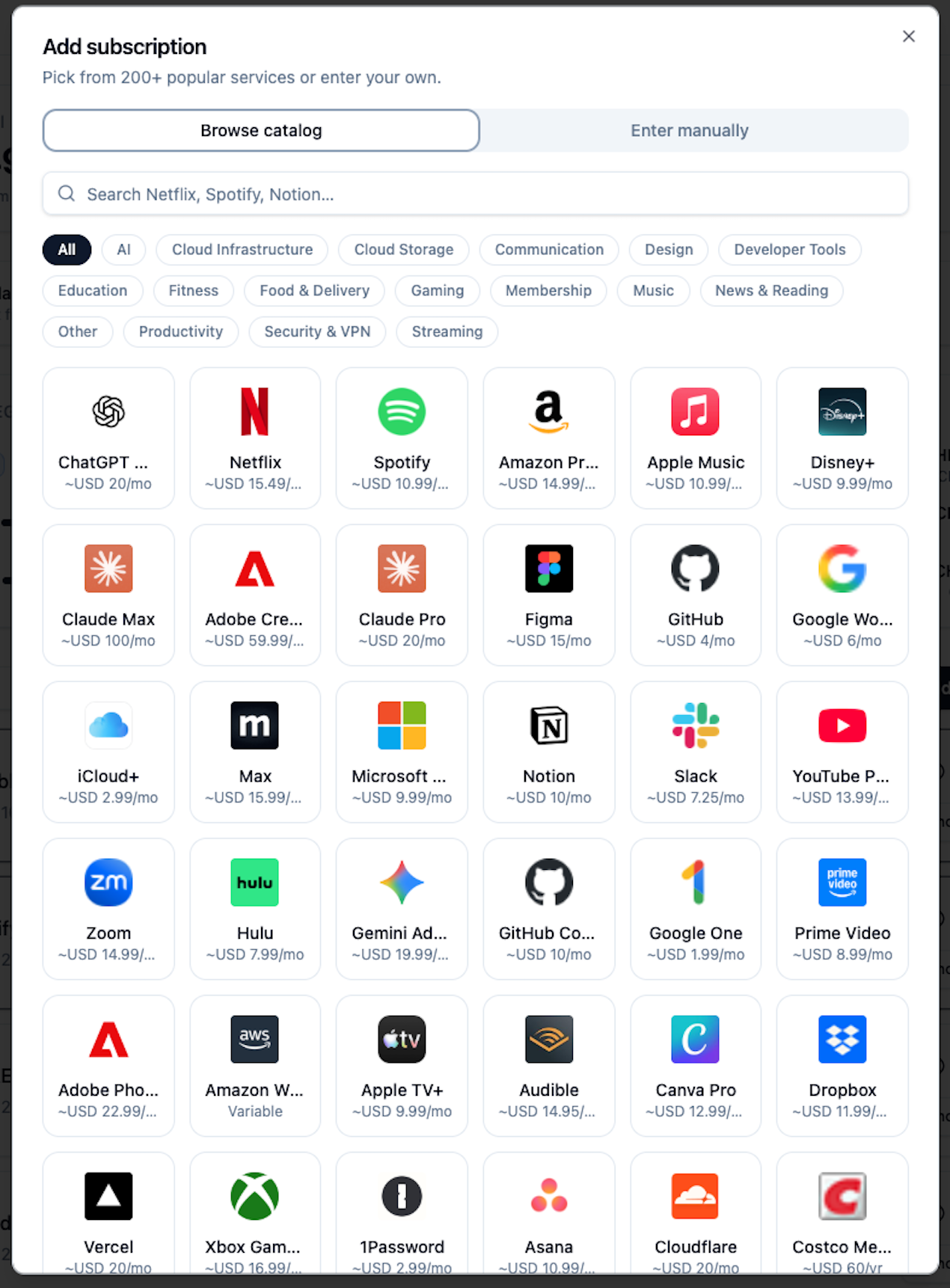 SubscriptionKeeper  gallery image