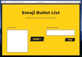 Emoji Bullet List
