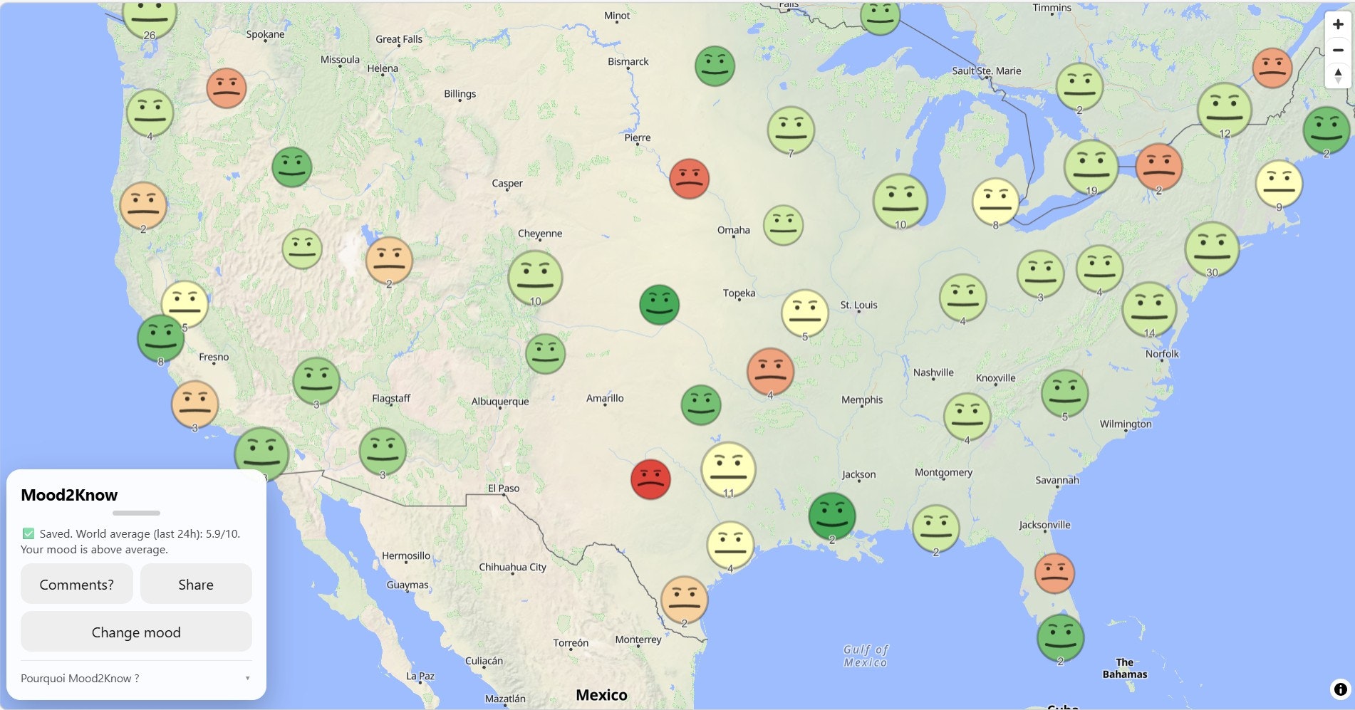 Mood2Know - Screenshot 3 showing product features and functionality