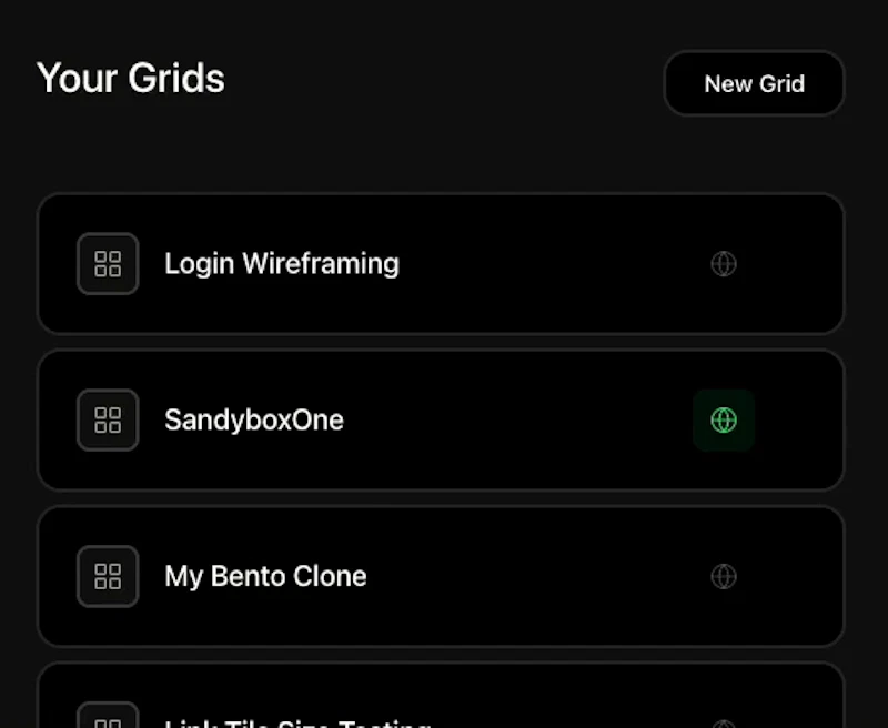 Grids screenshot 1
