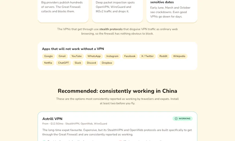 What VPN for China screenshot 2
