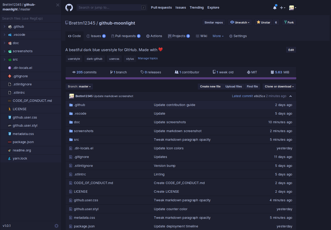 GitHub Moonlight gallery image
