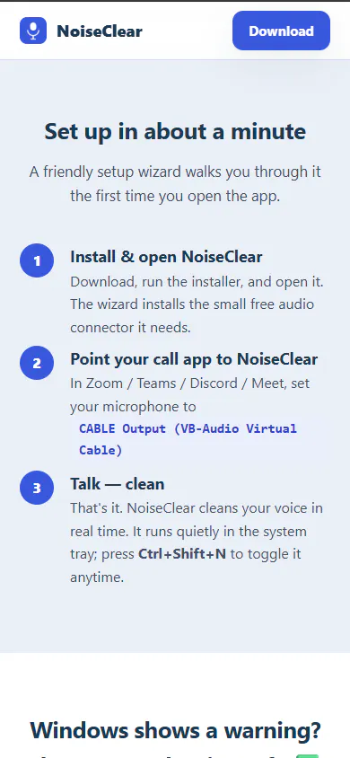 Free noise cancellation for your calls gallery image