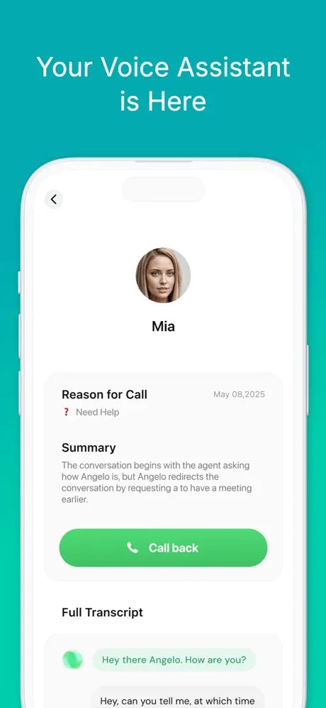 Позвонить загвозду - Приложение AI Voice Arcptionist медиа 2