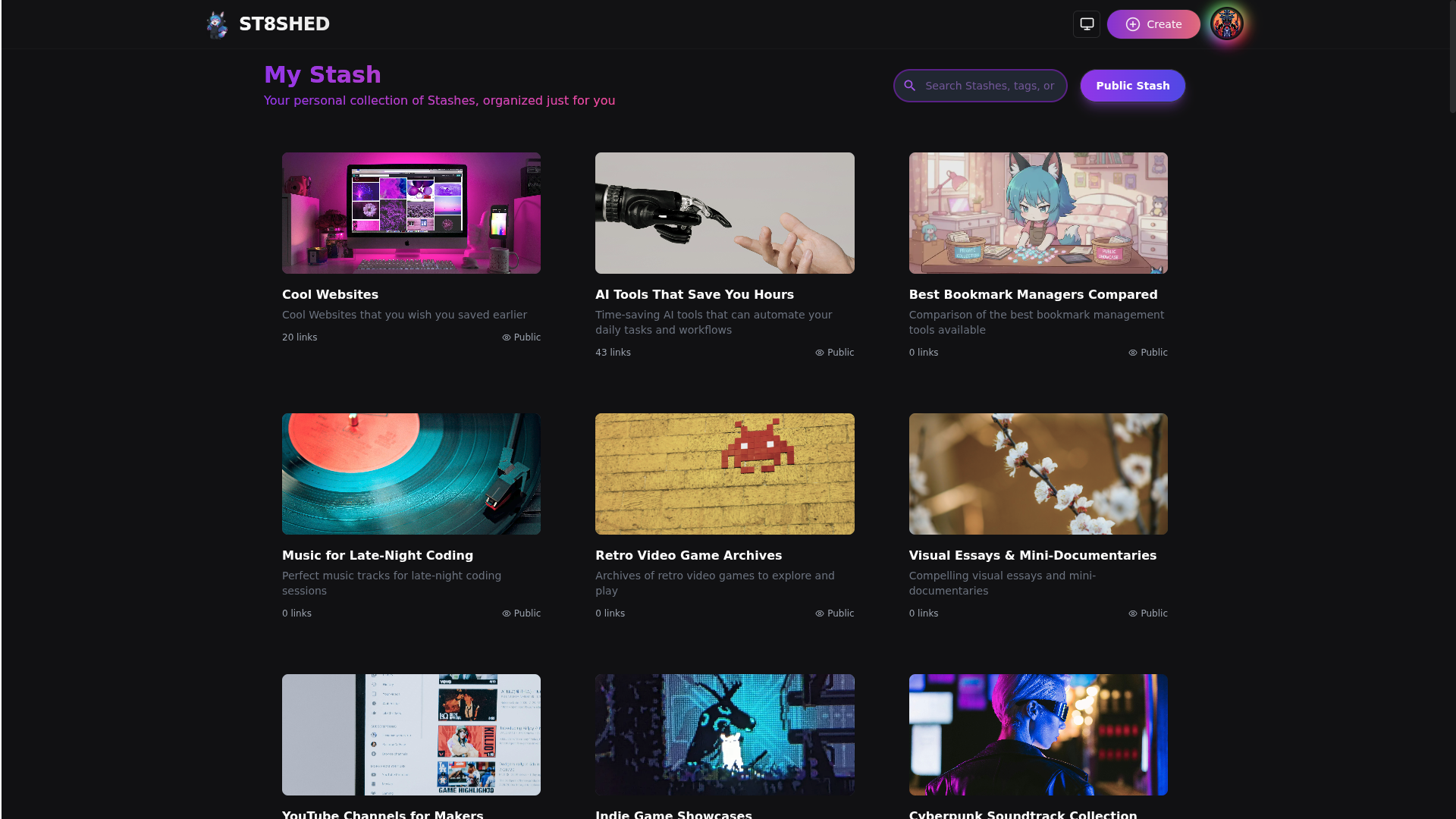 Stashed- Pinterest boards for your links gallery image