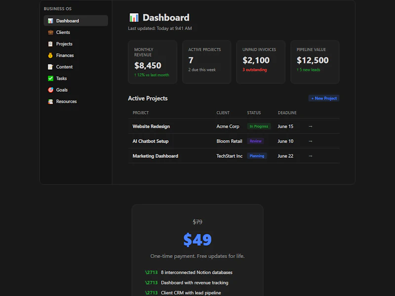 SoloBizOS screenshot 3