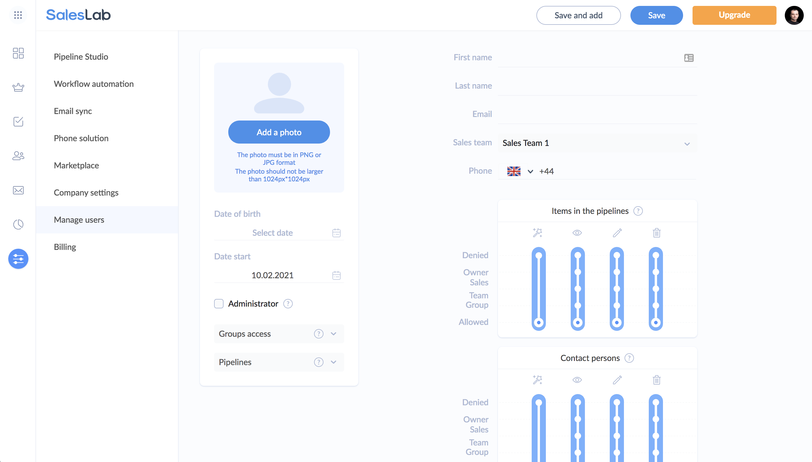 SalesLab CRM gallery image