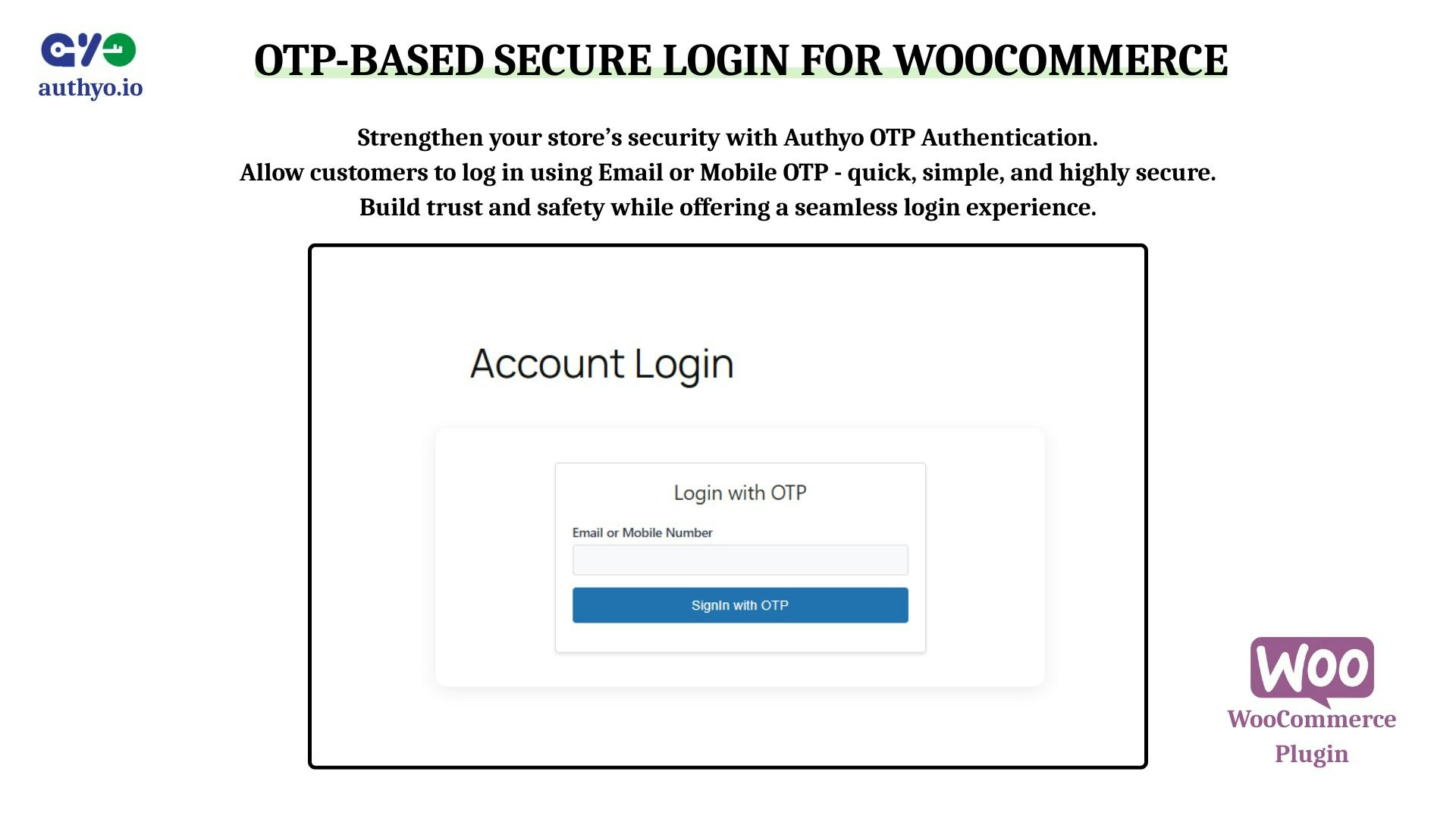 Média Authyo pour WooCommerce - Authentification Authyo OTP pour WooCommerce 2