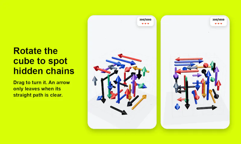 Arrow Escape 3D: Logic Puzzle screenshot 2