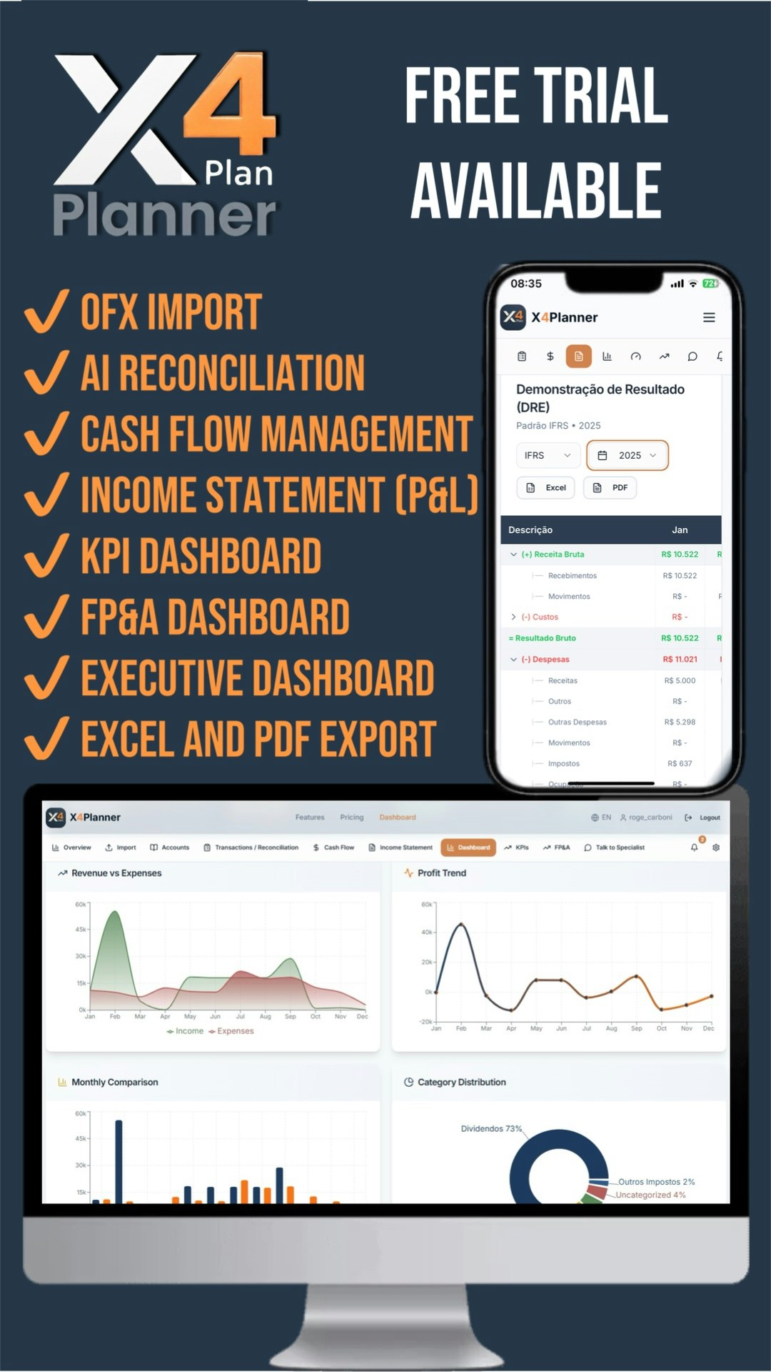 X4Planner - Screenshot 2 showing product features and functionality