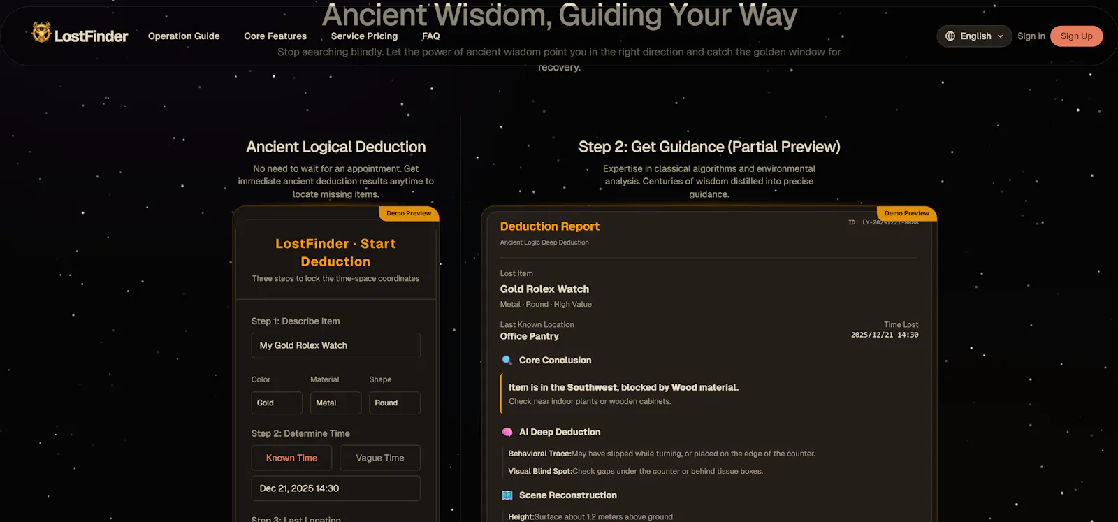 LostFinder screenshot 2