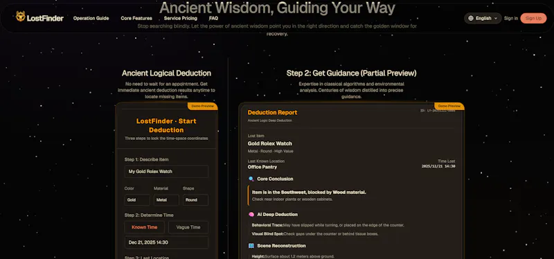 LostFinder screenshot 2
