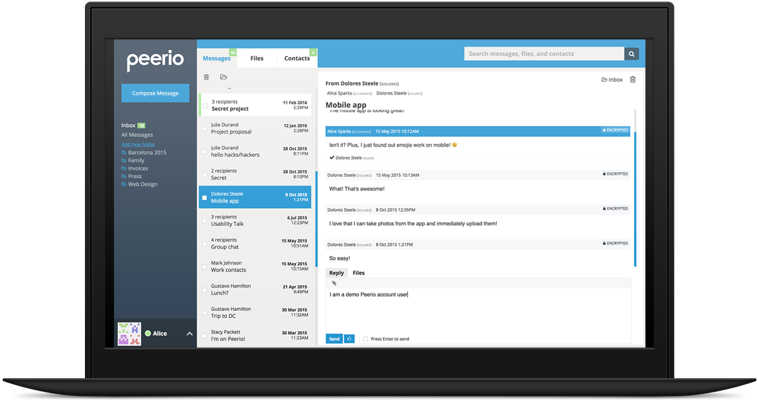 Peerio gallery image