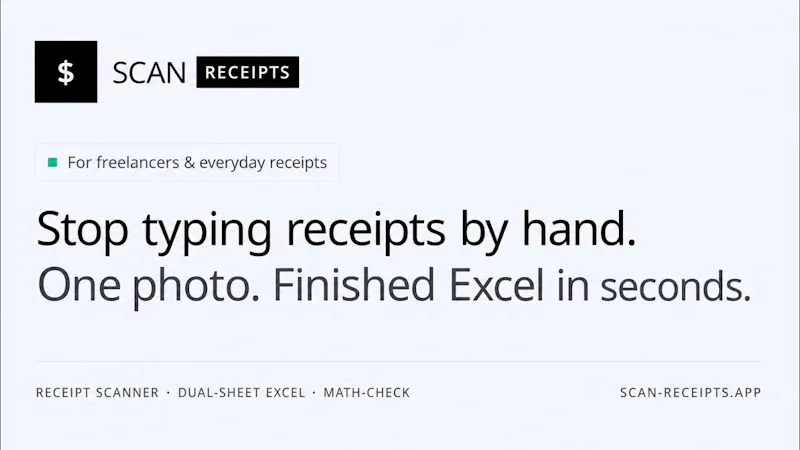ScanReceipts screenshot 1 (video preview)