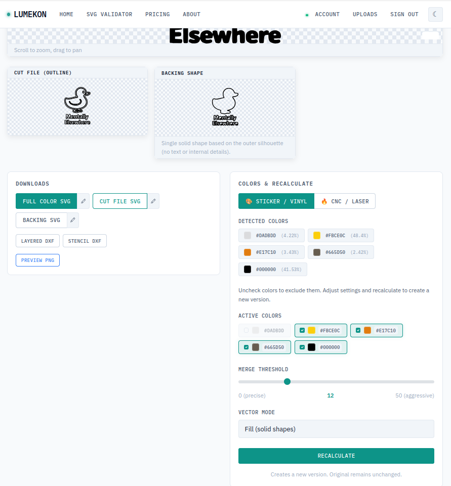 Lumekon - Screenshot 3 showing product features and functionality