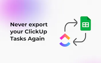 ClickUp to Sheets gallery image