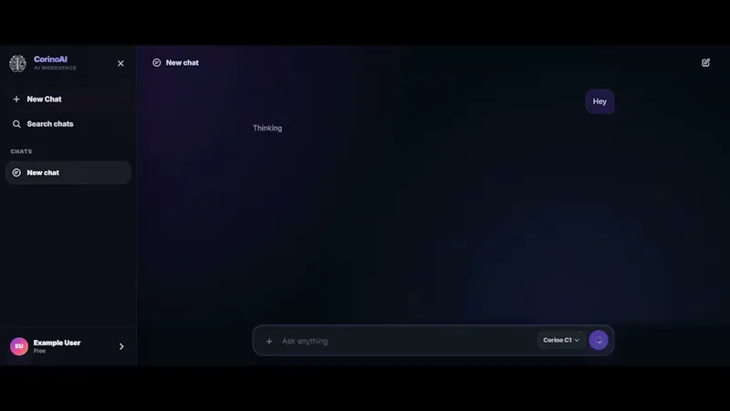 Corino AI screenshot 1 (video preview)