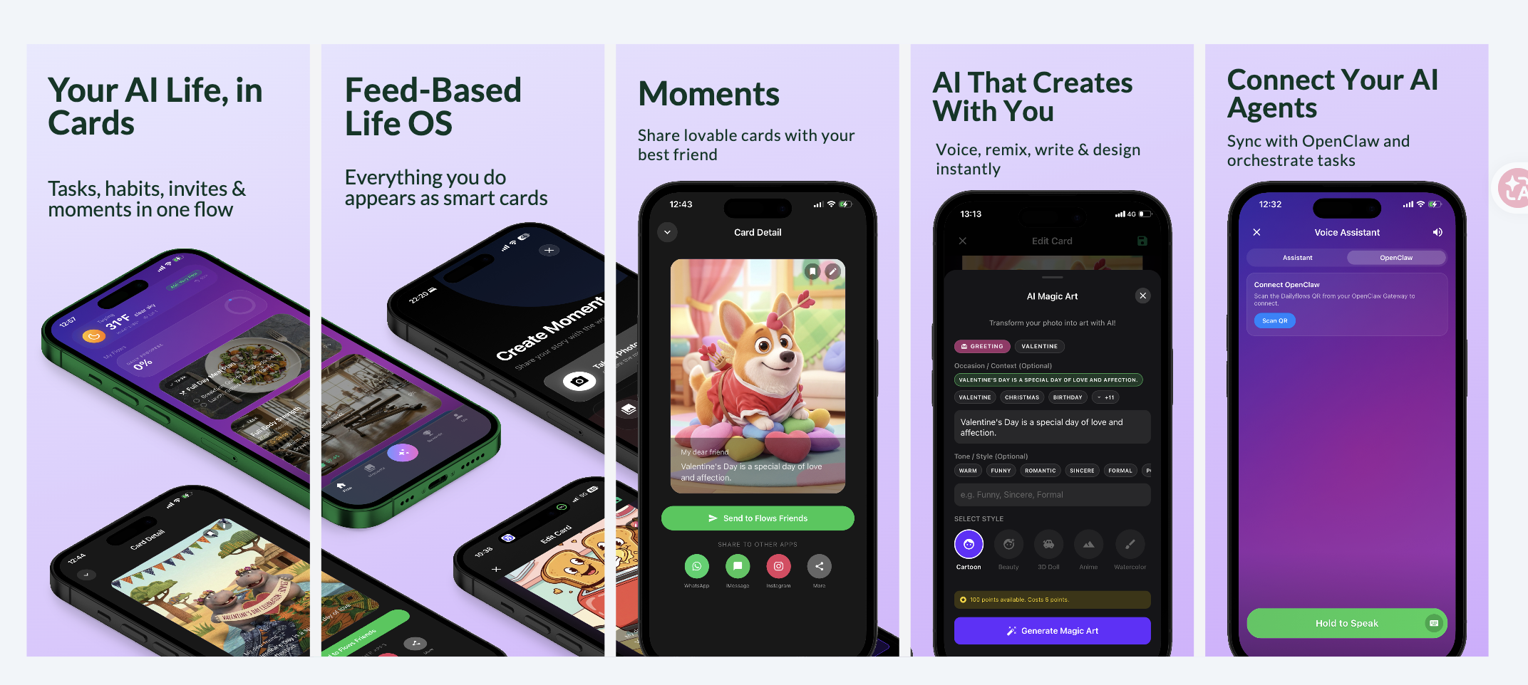 DailyFlows - Product Hunt launch logo and brand identity