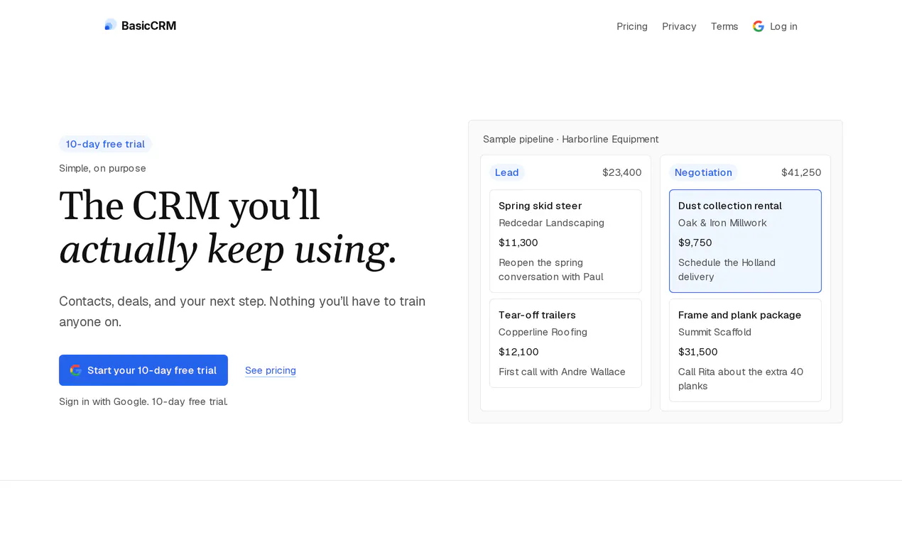 BasicCRM gallery image