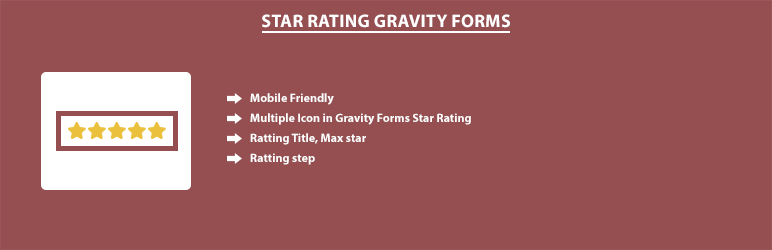 Star Rating Gravity Forms gallery image