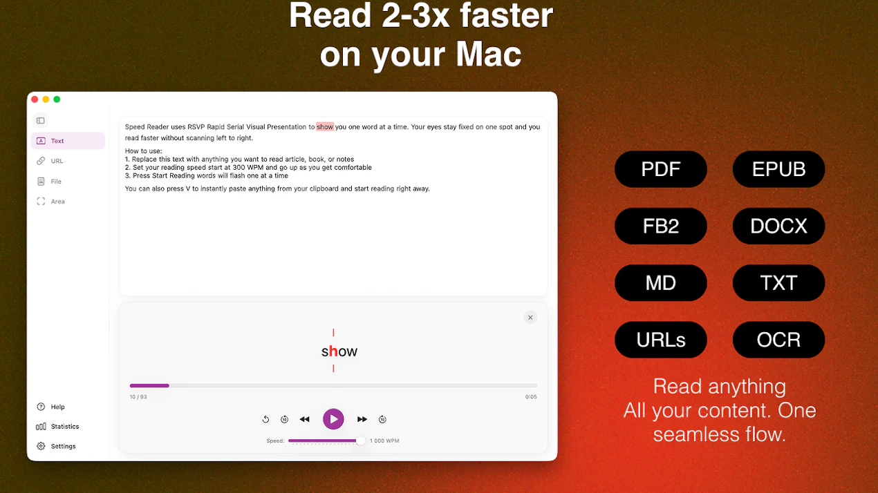 Speed Reader product