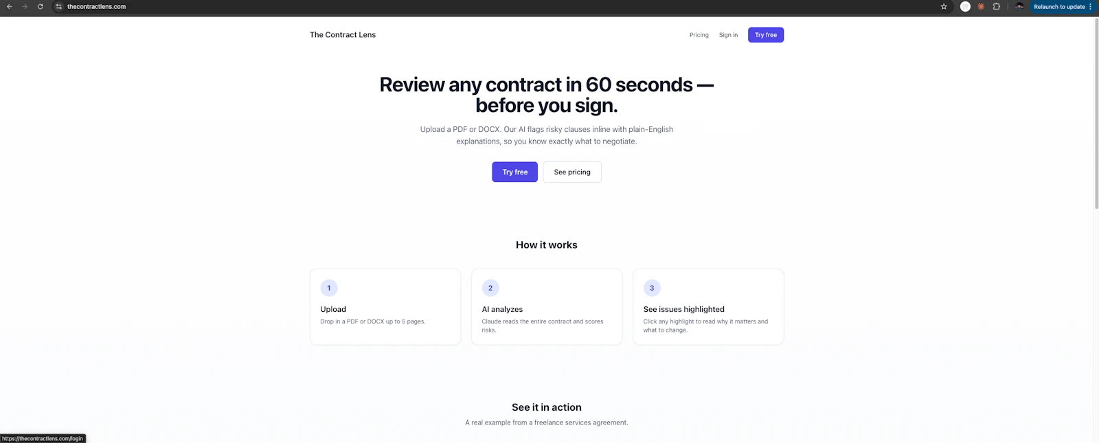 The Contract Lens screenshot 2