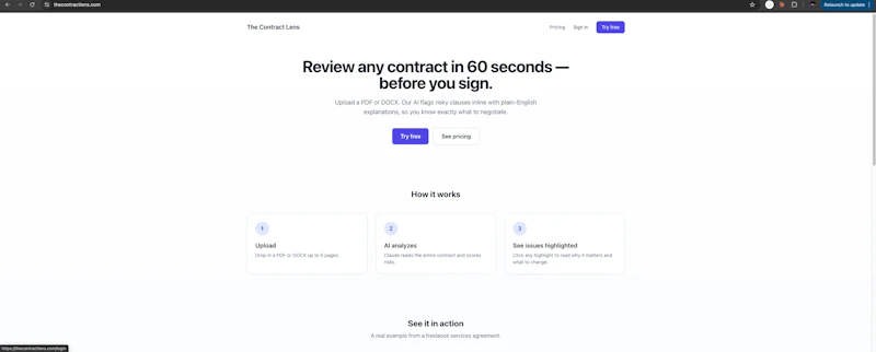 The Contract Lens screenshot 2