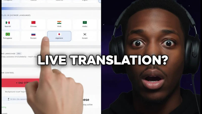 StreamTranslate screenshot 1 (video preview)