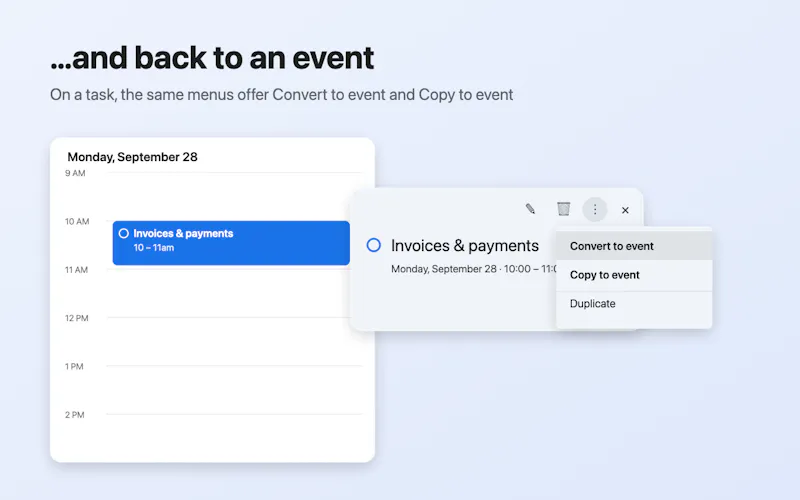 Event → Task for Google Calendar screenshot 4