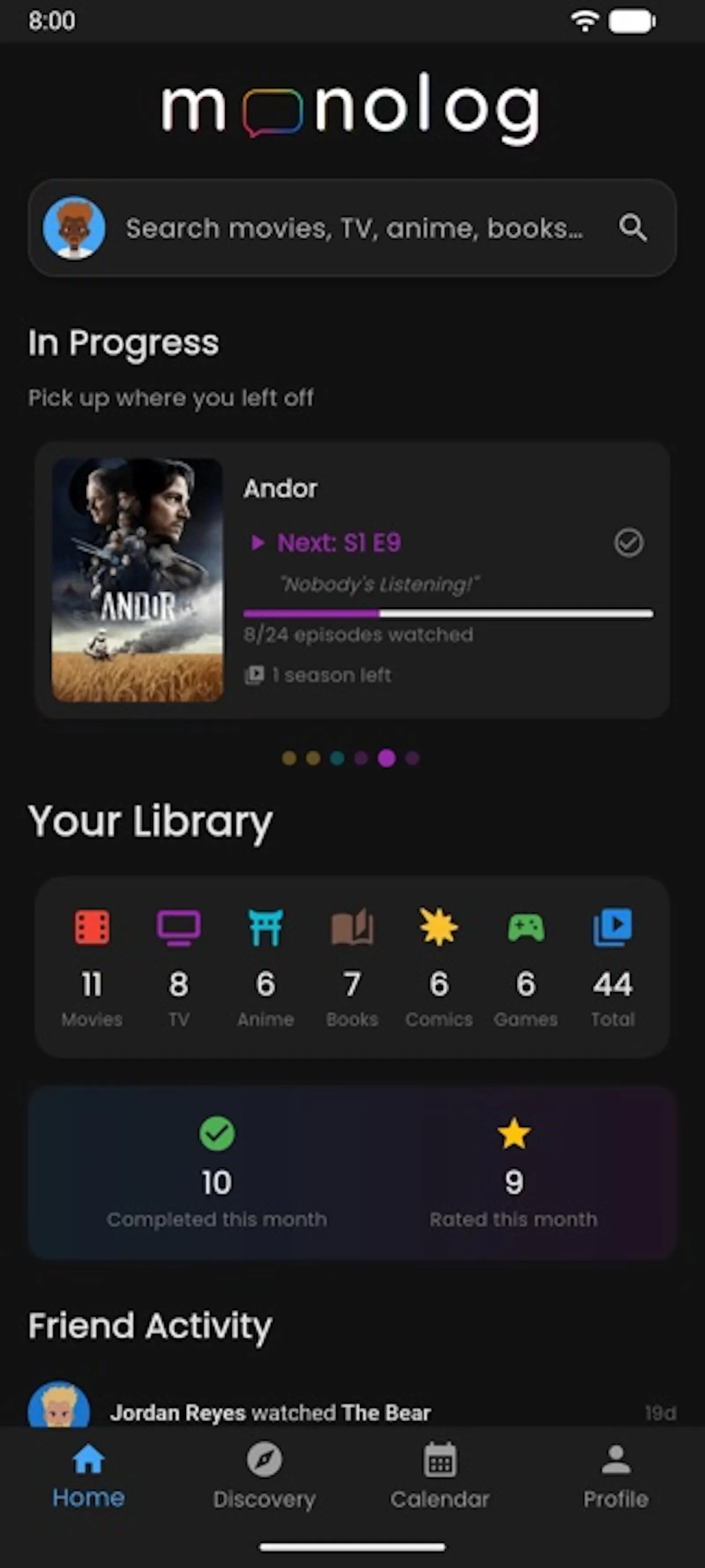 Monolog screenshot 1